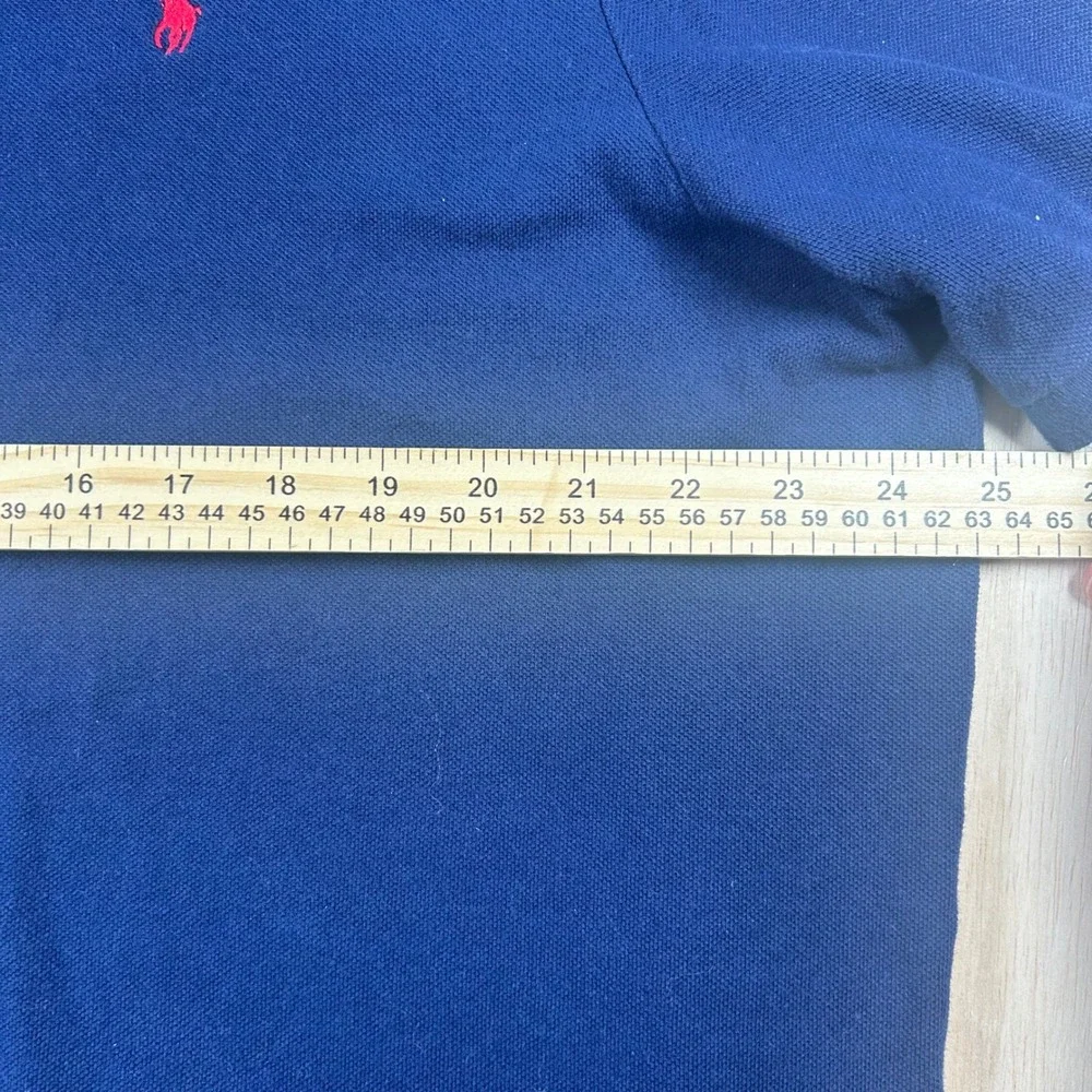 Polo Ralph Lauren Mens XL Blue Classic Fit Short Sleeve Pique Polo Shirt Navy